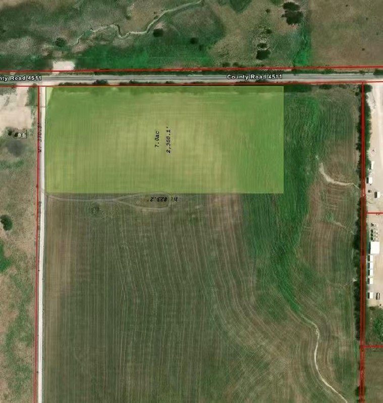 Survey plan of a parcel adjacent to transmission infrastructure